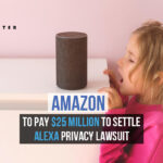 Little girl talk to Amazon voice assistant