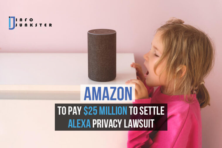 Little girl talk to Amazon voice assistant