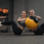 Workout boy and girl