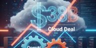 OpenAI and Amazon strike $3 billion cloud infrastructure deal illustration.