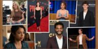 Collage of TikTok stars Addison Rae, Charli D'Amelio, Baby Ariel, Noah Beck, Liza Koshy, King Bach, and Chase Hudson transforming into Hollywood actors on movie sets and red carpets.